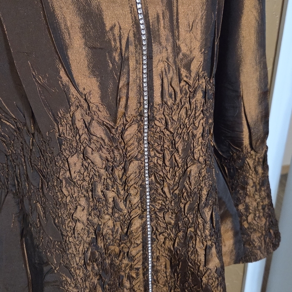 Jerry T Fancy Copper Jacket, Like New, Sz LG - Picture 4 of 4